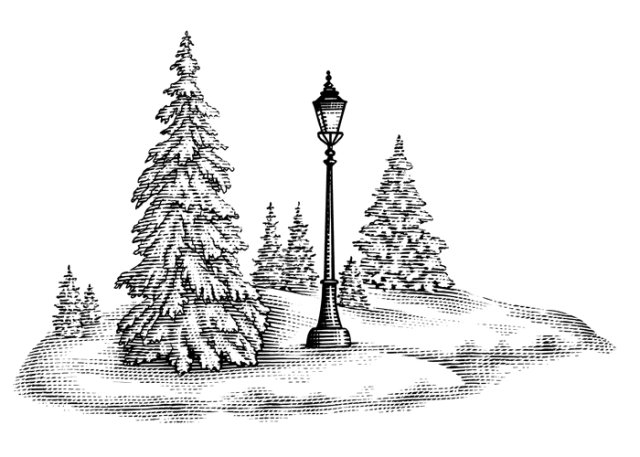 christmas winter scene